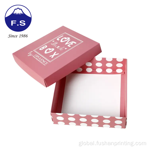 Gift Packaging Boxes Custom Printing Foldable Packaging Colorful Pink Gift Box Manufactory